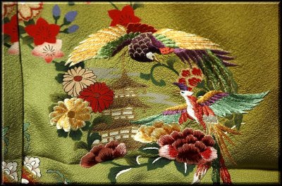 画像3: ■手縫いお仕立て付き! 刺繍入り 丹後ちりめん生地 振袖■