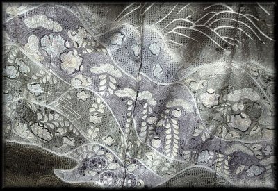 画像2: ■総スワトウ刺繍 蘇州刺繍 本場大島紬 辻が花 訪問着■