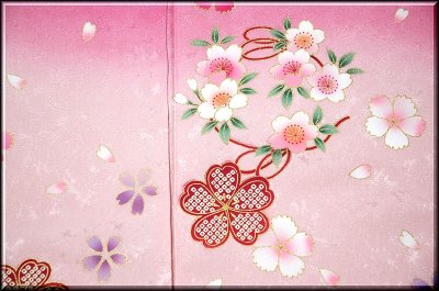 画像3: ■手縫い仕立て付き ロングサイズ 愛らしいピンク色 花輪 桜模様 丹後ちりめん 振袖■