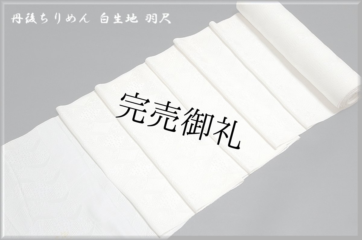 画像2: ■フクレ織 丹後ちりめん 「何色でも染めて…」白生地 羽尺■ (2)