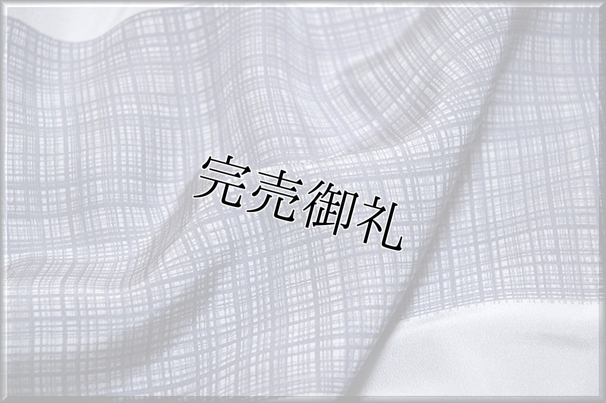 画像3: (訳ありアウトレット品)■男物 お洒落 チェック柄 絵羽 長襦袢■ (3)