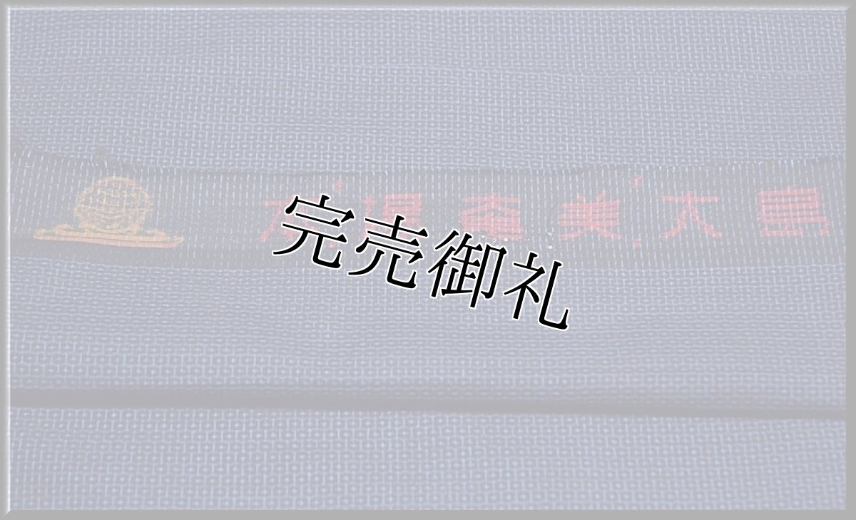 画像3: ■男物 本場奄美大島紬 亀甲柄 紺色 「窪コマ」謹製 着物羽織 疋物 アンサンブル■ (3)