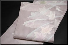画像2: ■「田中義織物」謹製 上品な薄桜色 正絹 夏物 絽 袋帯■ (2)