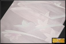画像3: ■「田中義織物」謹製 上品な薄桜色 正絹 夏物 絽 袋帯■ (3)
