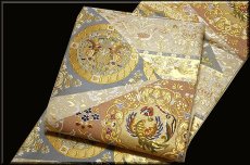 画像2: ■「丸勇謹製」 貝紫 純金 シルクロード 豪華絢爛 袋帯■ (2)