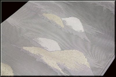 画像2: ■「久保坂織物」謹製 正絹 夏物 粋紗 袋帯■