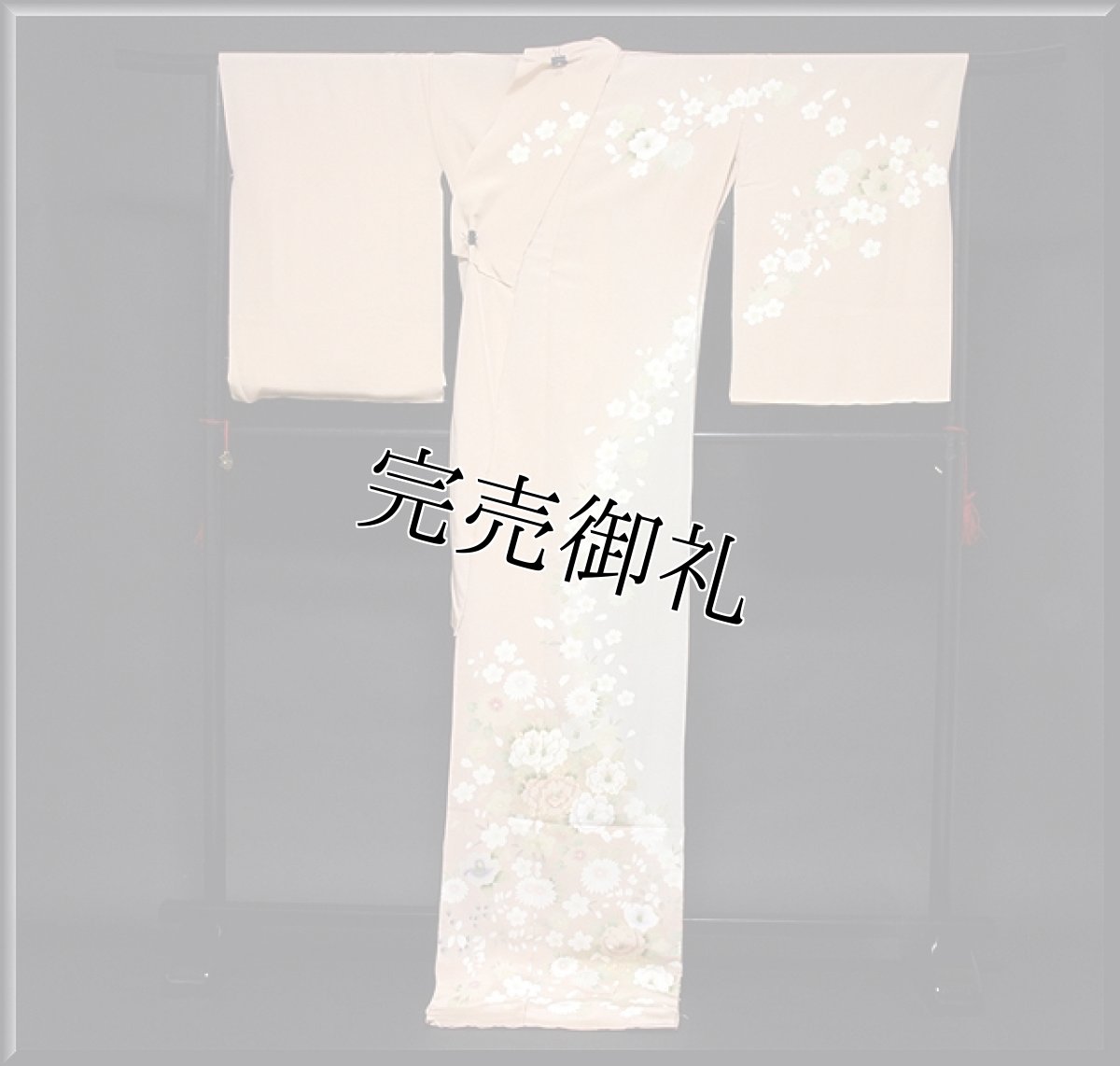 画像2: ■上品な桜柄 ボカシ ピンクベージュ地 丹後ちりめん 訪問着■ (2)