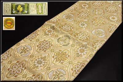 画像1: ■「岡文織物謹製」 黄金糸使用 京都西陣老舗 袋帯■