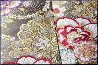 画像3: ■「大光謹製」 豪華絢爛 花柄 振袖に最適 正絹 袋帯■