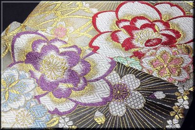 画像2: ■「大光謹製」 豪華絢爛 花柄 振袖に最適 正絹 袋帯■