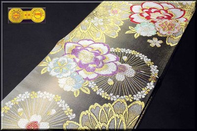 画像1: ■「大光謹製」 豪華絢爛 花柄 振袖に最適 正絹 袋帯■