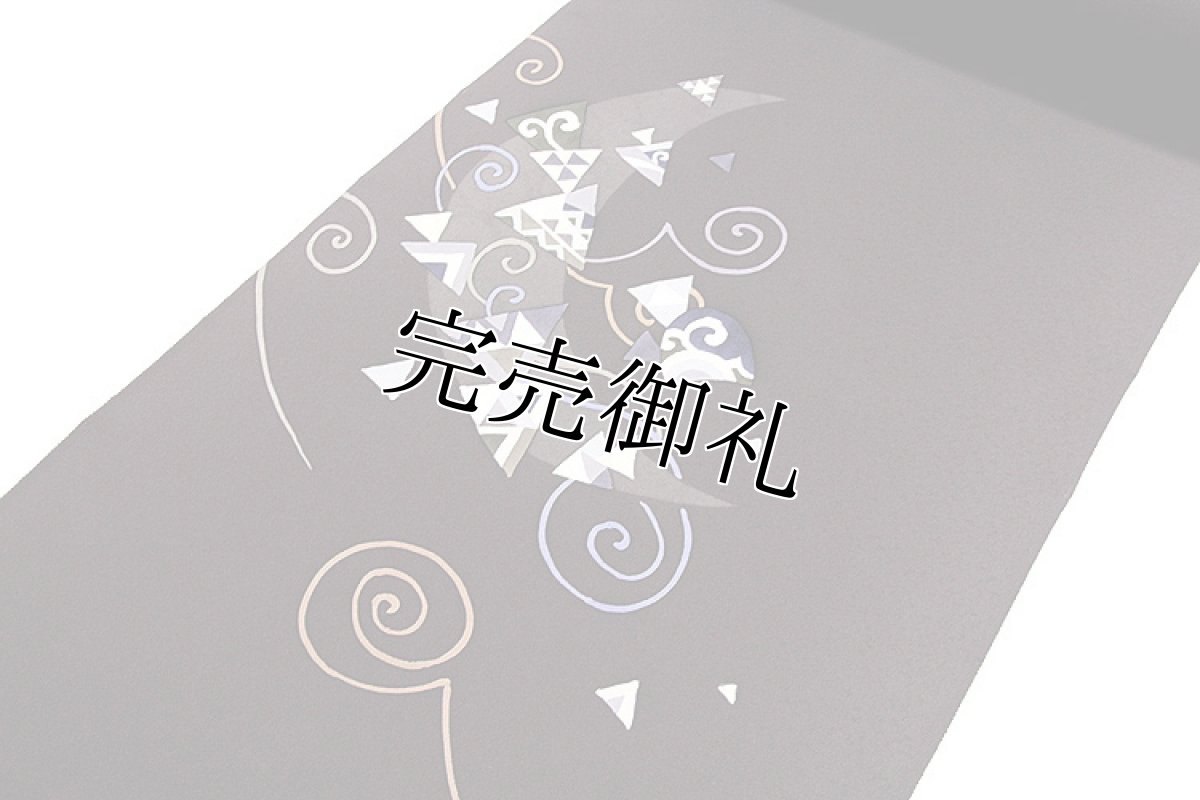 画像2: ■「丹後ちりめん 日本の絹」 本染め 落款入り 八掛け付き 付下げ■ (2)