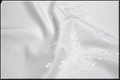 画像3: ■「東レシルック-清寿」 ポリエステルとは思えない程の生地感 洗える 礼装用 白地 長襦袢■