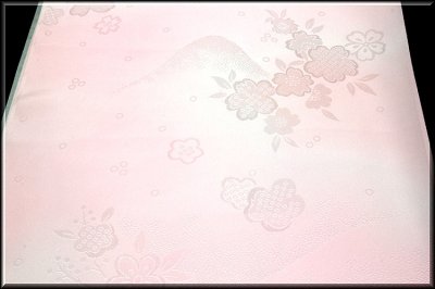 画像3: (訳ありアウトレット品)■「振袖用」 可愛らしい桜柄 振りボカシ 正絹 長襦袢■
