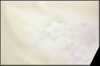 画像3: ■「日本の絹」 梅柄 ボカシ 正絹 長襦袢■