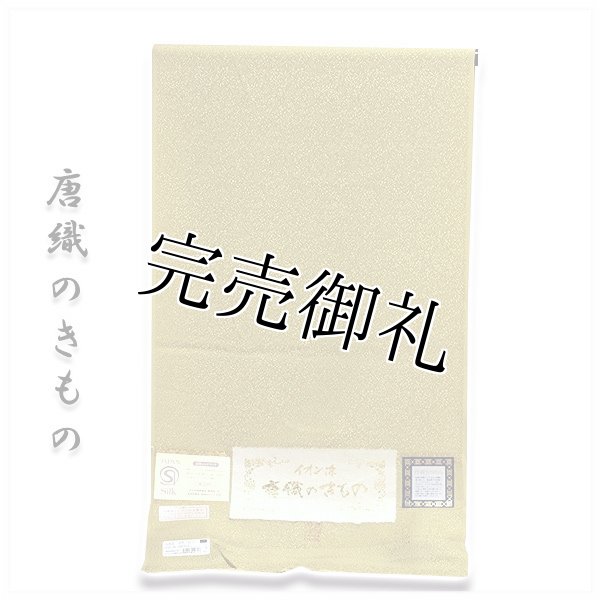 日本の絹 唐織の着物」 イオン染 丹後ちりめん生地使用 色無地