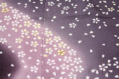 画像2: ■「桜尽くし」 ボカシ 日本の絹 丹後ちりめん 落款入り 訪問着■