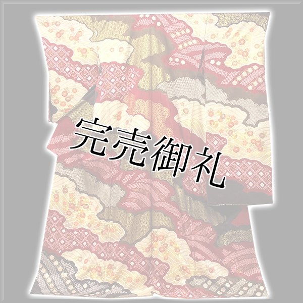 豪華絢爛」 金駒刺繍 金彩加工 絞り入り 日本の絹 丹後ちりめん 振袖