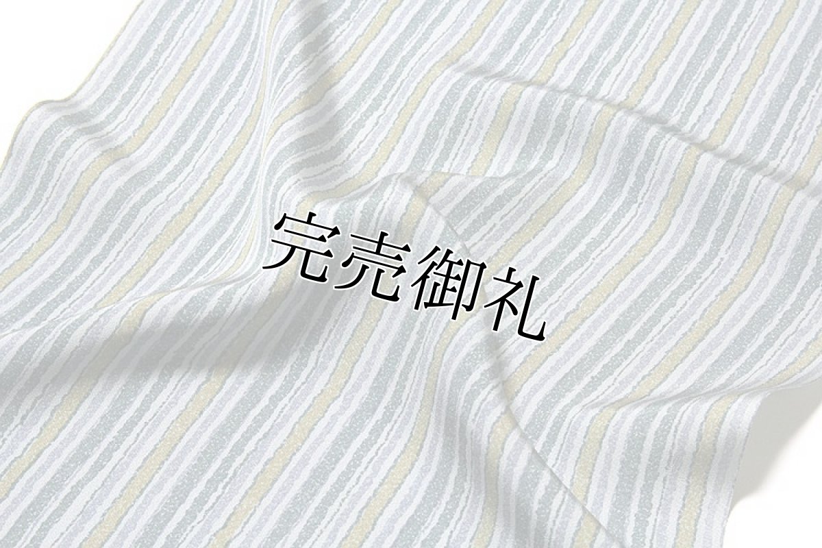 画像4: ■「粋-いき」 縞柄 高級ちりめん 正絹 小紋■ (4)