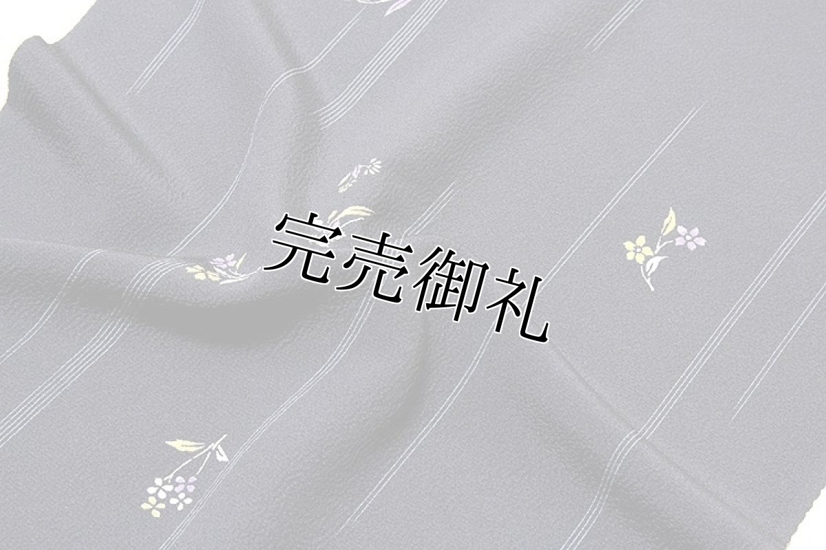 画像4: ■小花柄 オシャレ 丹後ちりめん 正絹 小紋■ (4)