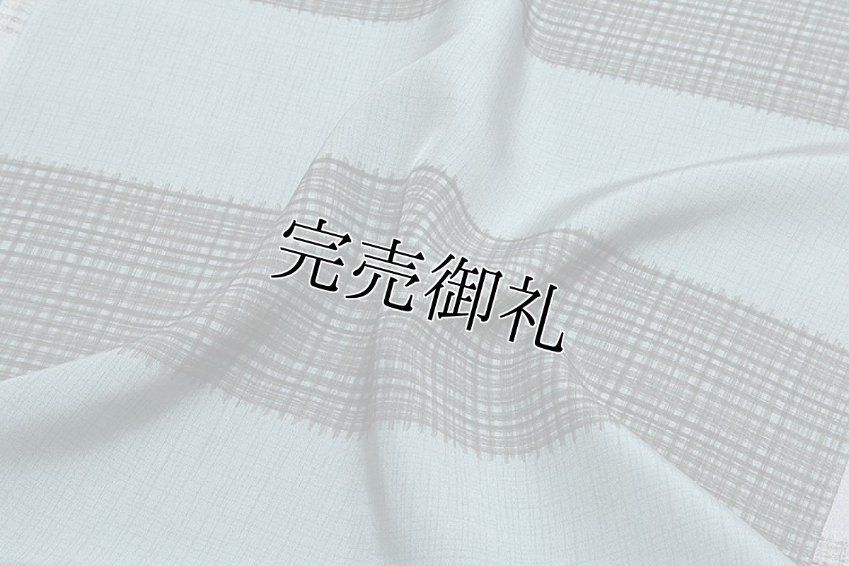 画像4: ■【精華-キングサイズ】 チェック柄 男物 正絹 長襦袢■ (4)