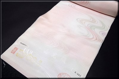 画像1: ■「寿光織」 【日本の絹-丹後ちりめん使用】 流水にボカシ 長襦袢■
