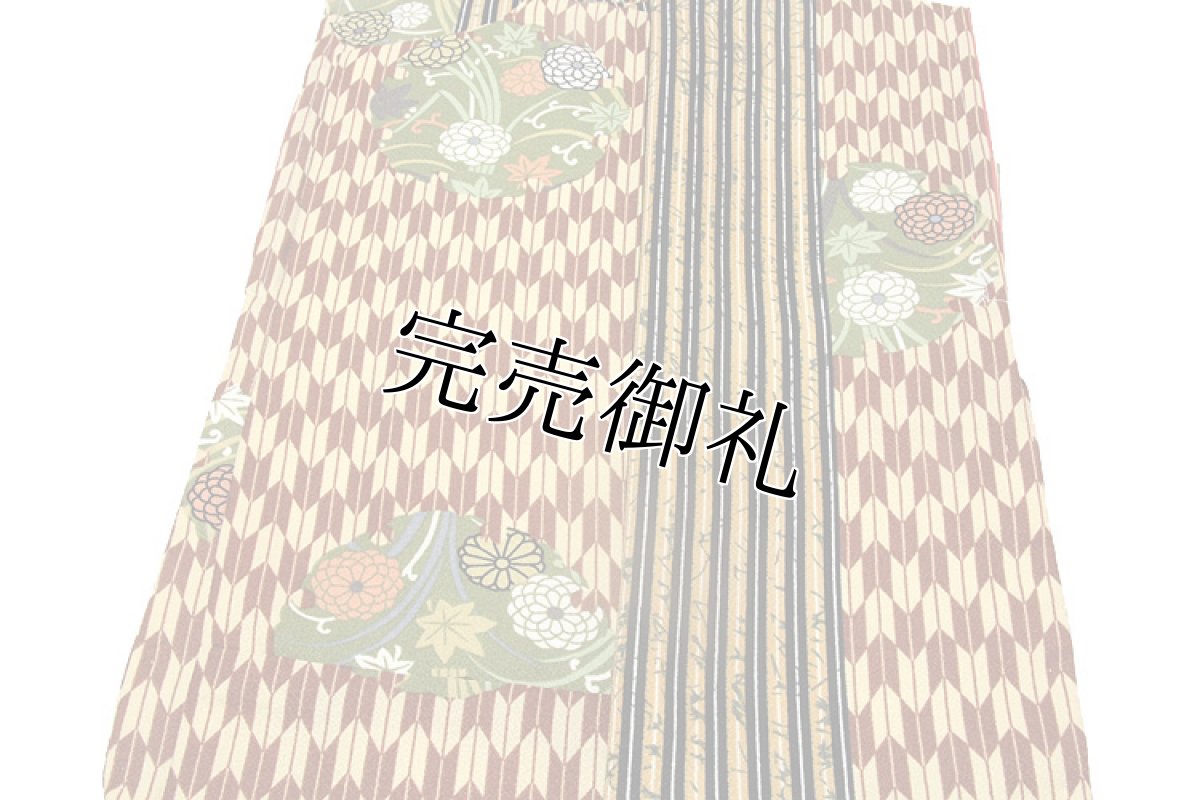 画像3: ■「仕立て上がり-新品」 花の舞 洗える着物 オシャレ 小紋■ (3)