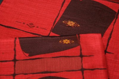 画像3: ■オシャレ 紅色 京都西陣 正絹 袋帯■