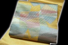 画像3: ■「色紙文様」 金色 豪華な 正絹 袋帯■ (3)