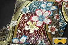 画像3: ■「植山茂八織物謹製」 豪華絢爛 ボカシ 桜柄 振袖に最適 袋帯■ (3)