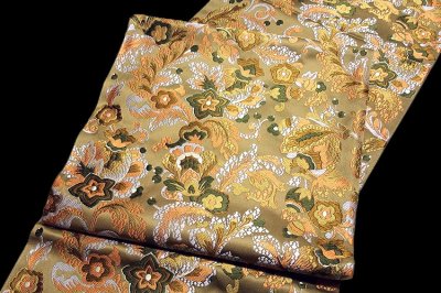 画像2: ■「唐織」 しっとりとした上質の帯地 正絹 袋帯■