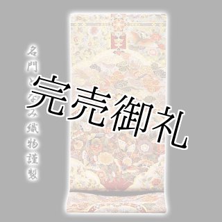 訳ありアウトレット品)□「美浜古代ちりめん」 浜ちりめん 通産大臣賞受賞品 総柄 正絹 付下げ□