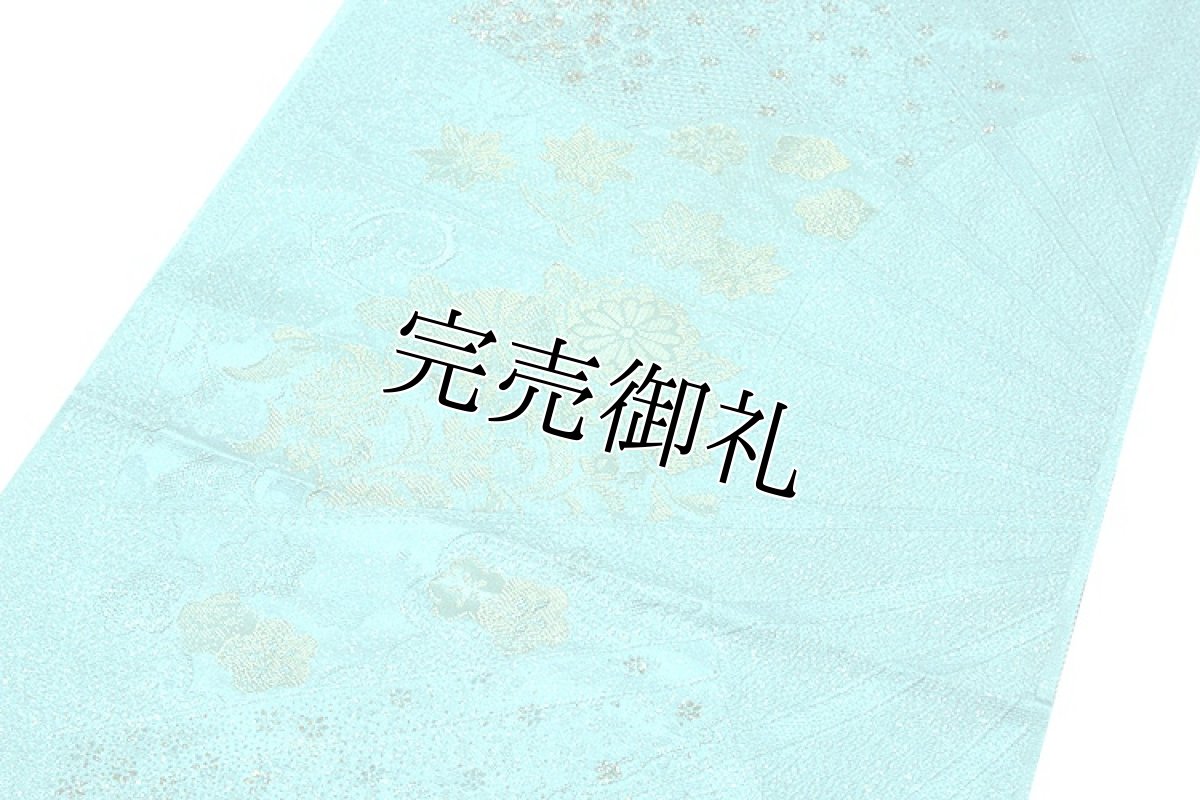 画像2: ■「振袖に最適」 金通し 丹後ちりめん 帯揚げ 金糸織 手組紐 丸組 帯締め セット■ (2)