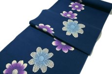 画像3: ■「京の川-創作伝統手芸染」 日本製 クインサイズ 反物 浴衣■ (3)