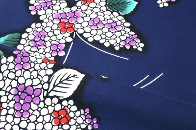 画像3: ■「ふる里の花-創作伝統手芸染」 クインサイズ 反物 浴衣■