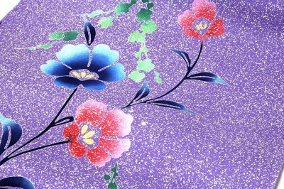 画像3: ■「四季の花木染」 タタキ染め 日本製 浴衣■
