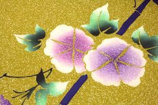 画像4: ■「四季の花木染」 タタキ染め アサガオ柄 日本製 浴衣■ (4)