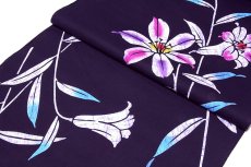 画像3: ■「本染め」 花模様 コーマ糸使用 クインサイズ 浴衣■ (3)
