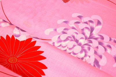 画像3: ■「日本製」 華やかでオシャレな ピンク色系 浴衣■