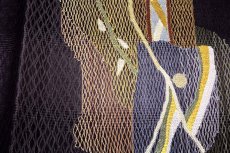 画像4: ■「スリーシーズン-正絹-波筬織」 太鼓柄 単衣の着物にも オシャレ 紬 袋帯■ (4)