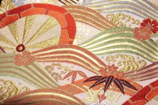 画像4: ■京都西陣「小泉政尾謹製」 フォーマルに 礼装 吉祥文様 正絹 袋帯■ (4)