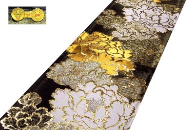 画像1: ■「京都西陣織-つちもと織物謹製」 引箔 振袖にも最適 正絹 袋帯■