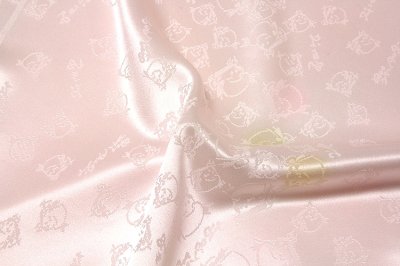 画像3: ■可愛らしいお多福柄 ボカシ 日本の絹 丹後ちりめん 正絹 長襦袢■