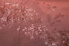 画像5: ■【訳あり】「贅沢な総刺繍」 三大刺繍 スワトウ刺繍 仙頭刺繍 濃淡ボカシ 高級 正絹 訪問着■ (5)