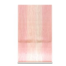 画像1: ■オシャレな波縞柄 美しいボカシ 生成りにピンクベージュ色系 正絹 長襦袢■ (1)