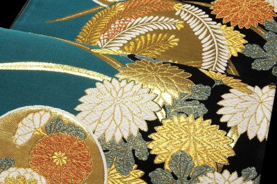 画像3: ■京都西陣織「御薗織物謹製」 加賀三彩 正絹 袋帯■