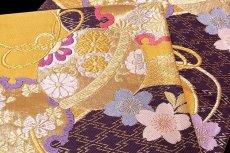 画像4: ■京都西陣織「志都香織物謹製」 舞煌貴 振袖にも 正絹 袋帯■ (4)