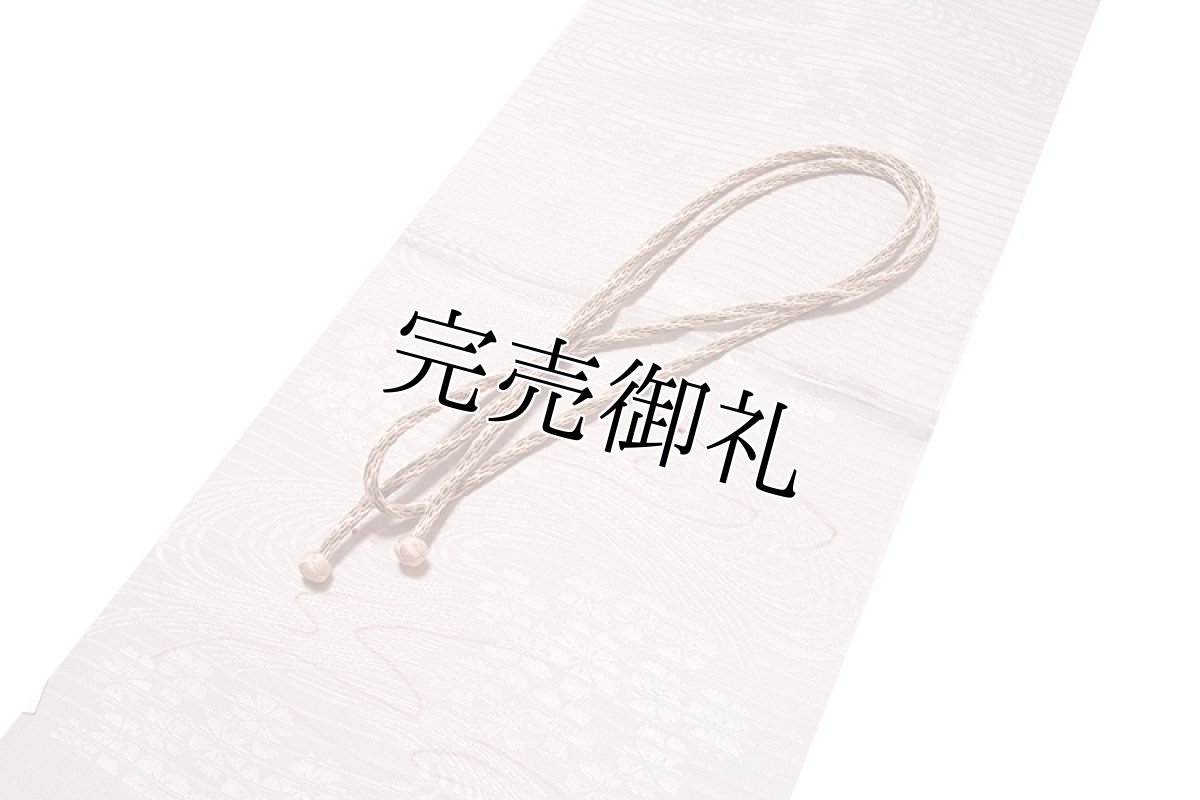 画像1: ■「正絹 夏物 絽」 トンボ柄 オシャレ 帯揚げ 丸組 小田巻房 帯締め セット■ (1)