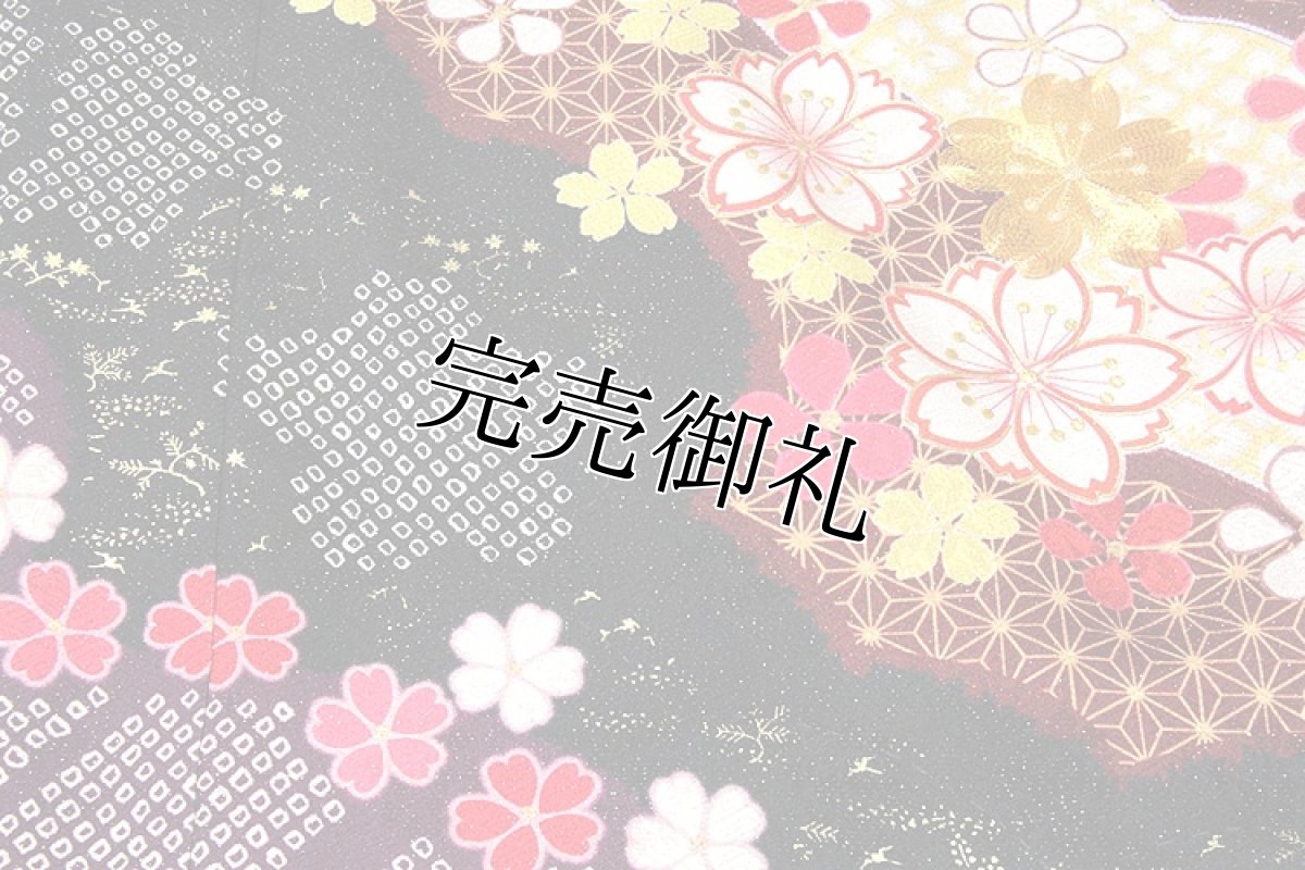 画像6: ■手縫い仕立て付き フルオーダー 「絞り-染め分け」 豪華絢爛 銀通し加工 金駒刺繍 日本の絹 丹後ちりめん生地使用 正絹 振袖■ (6)
