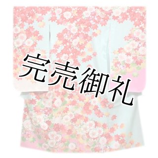 訳あり】豪華な 金彩銀彩加工 鳳凰柄 染め分けボカシ 七五三 四